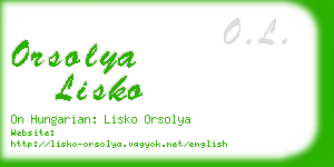 orsolya lisko business card